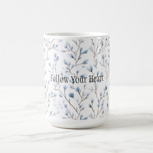 Mug Jolies fleurs blanches bleues (Centre)