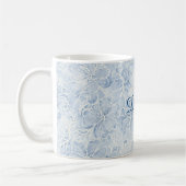 Mug Jolies Fleurs Blanches Bleues (Gauche)