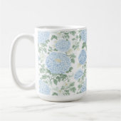 Mug Jolies Fleurs Bleu Clair Blanc   (Gauche)