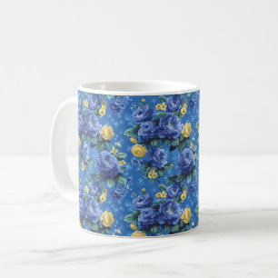 Mug Jolies Fleurs Bleues Romantiques de Printemps Fémi