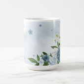 Mug jolies fleurs bleues verdure (Centre)