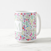 Mug Jolies fleurs d'aquarelle botanique (Devant droit)