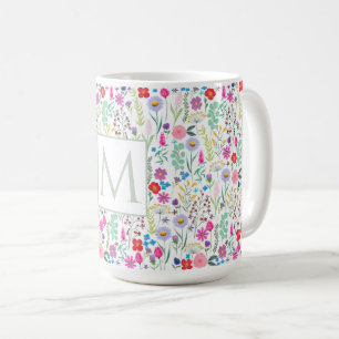 Mug Jolies fleurs d'aquarelle botanique