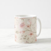 Mug Jolies fleurs d'aquarelle Motif rose botanique (Devant droit)