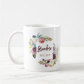 Mug Jolies Fleurs De Boho Rose | Grand-mère (Gauche)