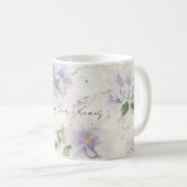 Mug Jolies fleurs de lavande violette (Devant droit)