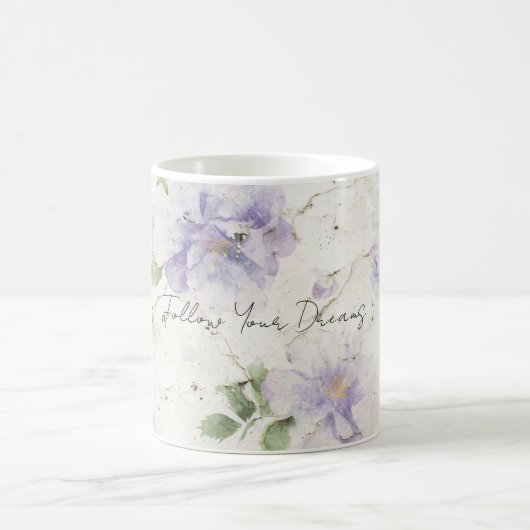 Mug Jolies fleurs de lavande violette (Centre)