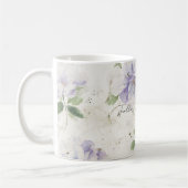Mug Jolies fleurs de lavande violette (Gauche)