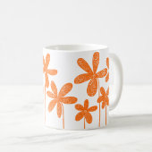Mug Jolies fleurs - Orange (Devant droit)