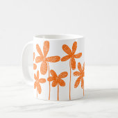 Mug Jolies fleurs - Orange (Devant gauche)