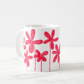 Mug Jolies Fleurs - Rouge (Devant gauche)