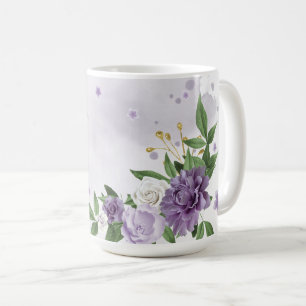 Mug Jolies fleurs violettes verdure