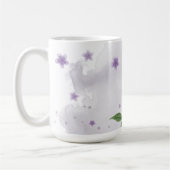 Mug Jolies fleurs violettes verdure (Gauche)