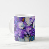 Mug Jolies fleurs violettes Vintages (Devant gauche)
