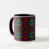 Mug Jolies lignes abstraites colorées  (Devant gauche)