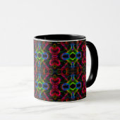 Mug Jolies lignes abstraites colorées  (Devant droit)