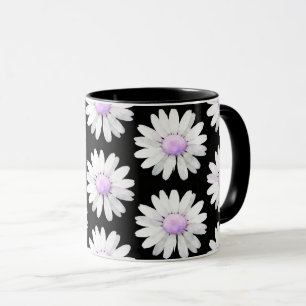 Mug Jolies pâquerettes violettes à points