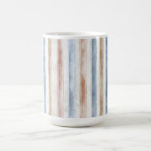 Mug Jolies Rayures Bleues Crème Beige (Centre)