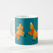 Mug Jolies Renards Origami sur mesure (Devant gauche)