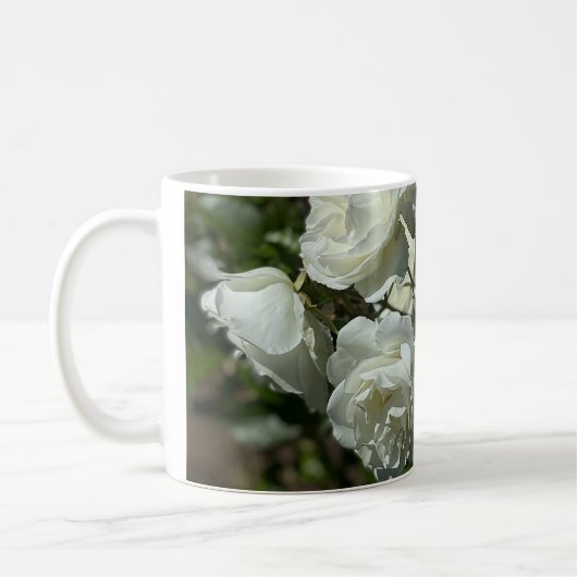Mug Jolies roses blanches (Gauche)
