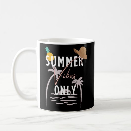 Mug Jolies Vibes D'Été Seulement Plage (Gauche)