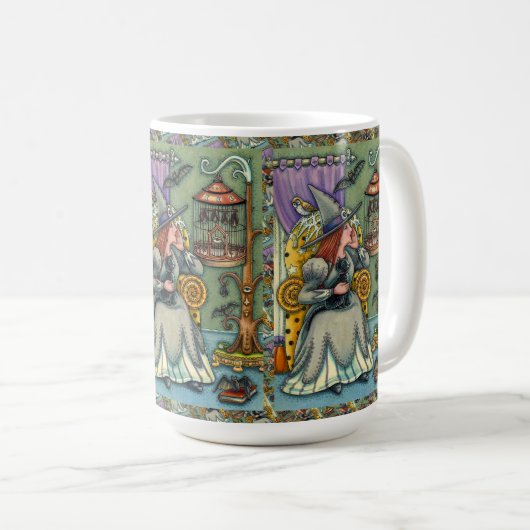 MUG JOLIMENT WITCH, CHAT & SES ANIMAUX, CAGE DE MAIN,  (Devant droit)