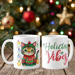 Mug Jolis chats boules ambiance vacances Noël