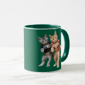 Mug Jolis chats tigrés qui twistent (Devant droit)