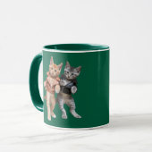 Mug Jolis chats tigrés qui twistent (Devant gauche)