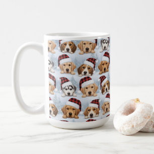 Mug Jolis chiots de Noël