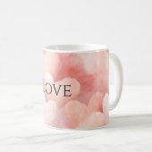 Mug Jolis cœurs roses blush d'amour (Devant droit)