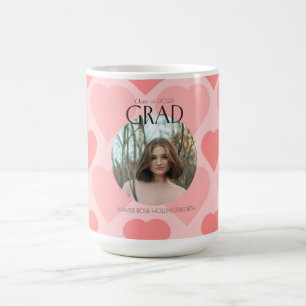 Mug Jolis cœurs roses Fête de fin d'études