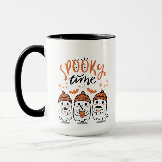 Mug Jolis Fantômes Halloween Temps Sombres (Gauche)