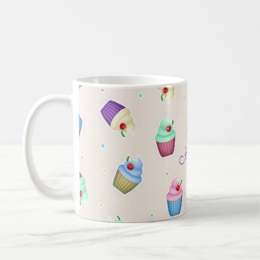 Mug Jolis gâteaux colorés (Gauche)