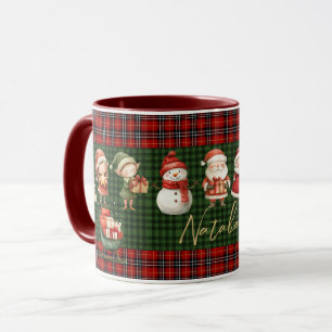 Mug Jolis lutins de Noël Cute Santa Elves Joyeux Noël