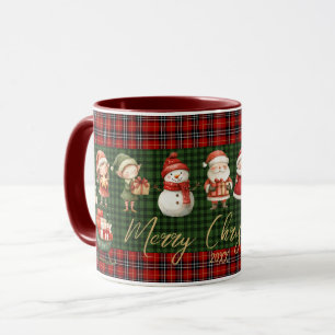Mug Jolis lutins du Père Noël Joyeux Noël Verdoyants P