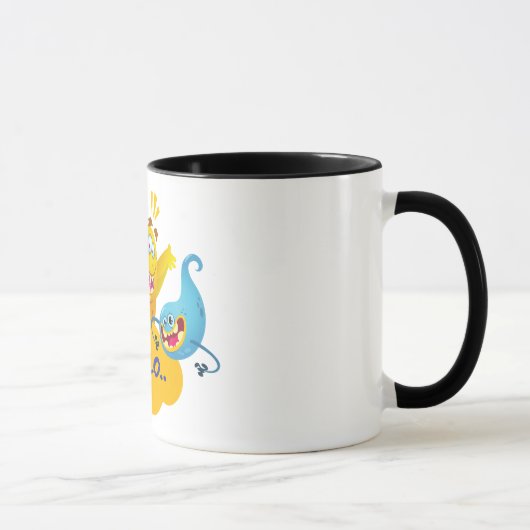 Mug jolis monstres, bonjour (Droite)