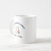 Mug Jolis oiseaux d'amour d'oie avec nom (Devant gauche)