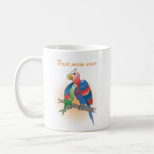 Mug Jolis perroquets Bonne fête des mères