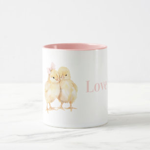 Mug Jolis Poulets Jaunes Aiment