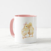 Mug Jolis Poulets Jaunes Aiment (Devant gauche)