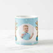Mug Jolis rennes de Noël bleus pour garçons (Centre)