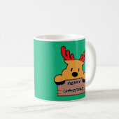 Mug Jolis rennes de Noël de dessin animé (Devant droit)