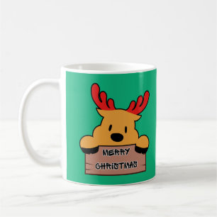 Mug Jolis rennes de Noël de dessin animé 