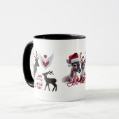 Mug Jolis rennes élégants "Amour à chaque petit pas" (Devant gauche)