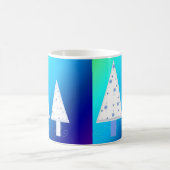 Mug Jolis sapins de Noël blancs (Centre)