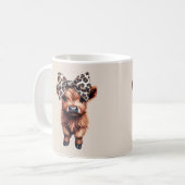 Mug Jolis vaches des Highlands bronzées (Devant gauche)