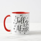 Mug Jolly AF | Fun Noël Humour à boire (Gauche)