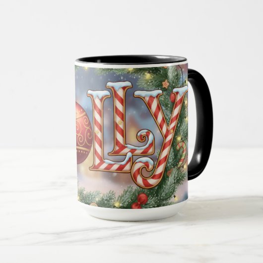 Mug Jolly Holiday Combo mug. 11 or 15 oz (Devant droit)