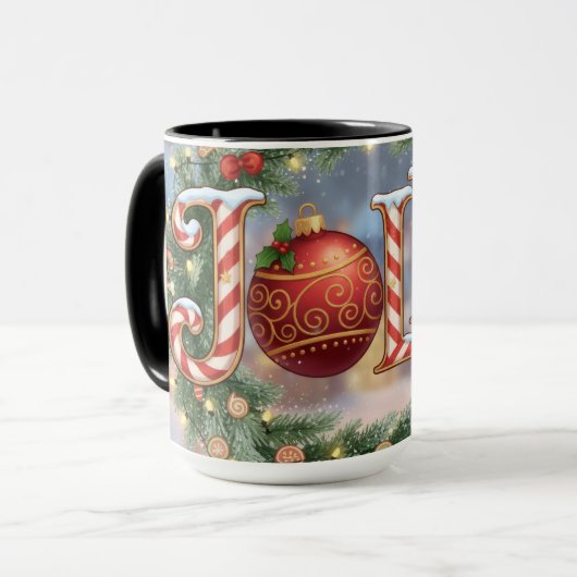 Mug Jolly Holiday Combo mug. 11 or 15 oz (Devant gauche)